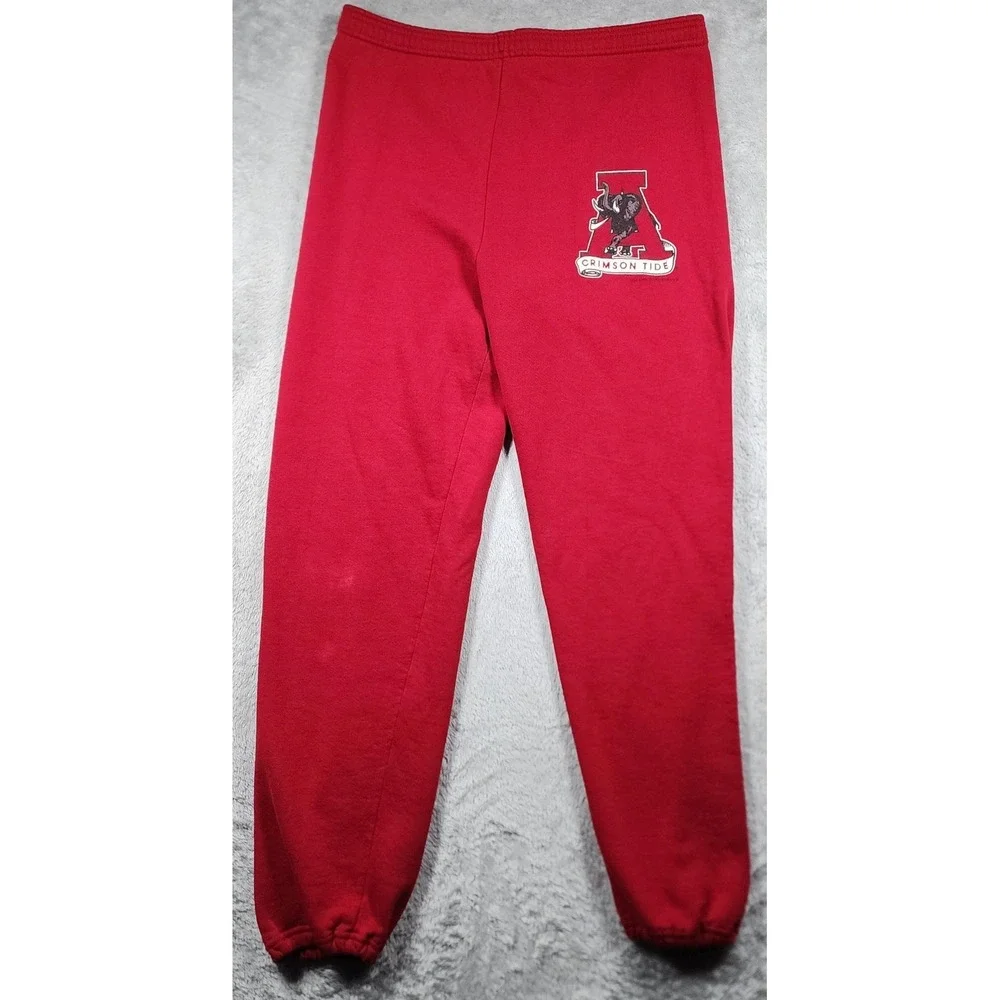 VINTAGE Alabama Crimson Tide Pants Mens XL Red NCAA Football Jerzees USA 90s